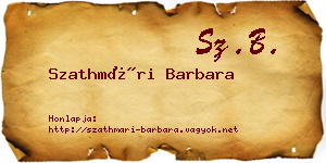 Szathmári Barbara névjegykártya